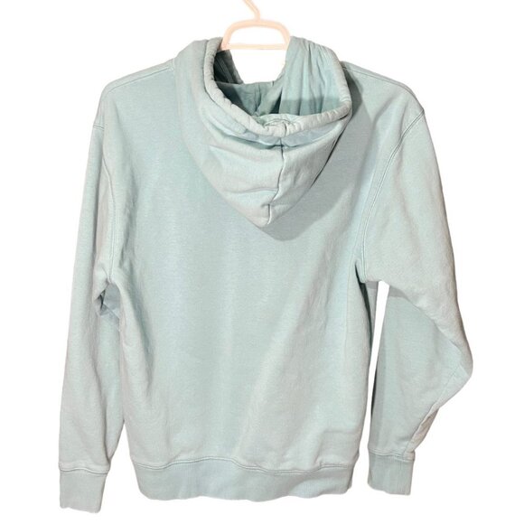 Champion Pullover Hoodie Embroidered Logo Blue Rainbow Sweatshirt Size M - Picture 2 of 10